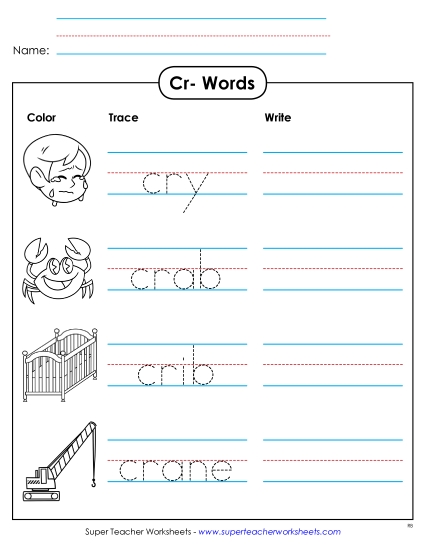 Worksheets - Trace and Write Worksheets - Trace and Write