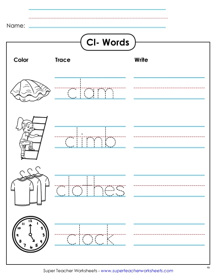 Worksheets - Trace and Write Worksheets - Trace and Write