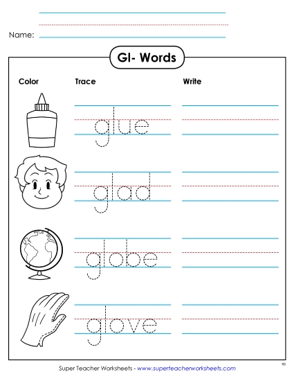 Worksheets - Trace and Write Worksheets - Trace and Write