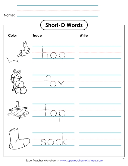 Worksheets - Trace and Write Worksheets - Trace and Write