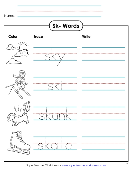 Worksheets - Trace and Write Worksheets - Trace and Write