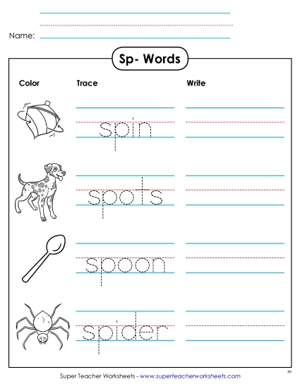 Worksheets - Trace and Write Worksheets - Trace and Write