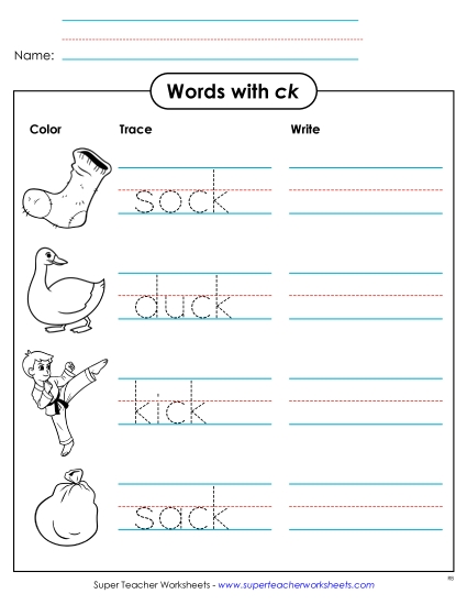 Worksheets - Trace and Write Worksheets - Trace and Write