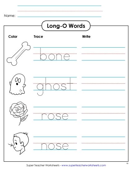 Worksheets - Trace and Write Phonics Worksheet Worksheets - Trace and Write Phonics Worksheet