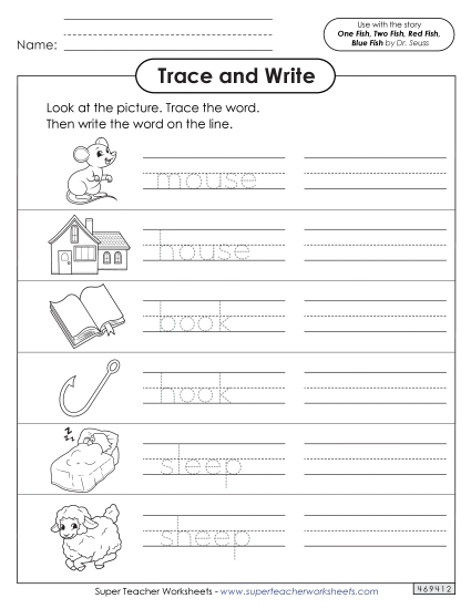 Worksheets - Trace and Write Worksheets - Trace and Write