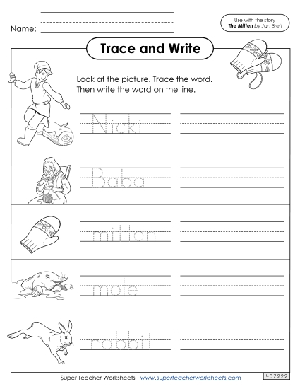 Trace & Write - Trace and Write: Words