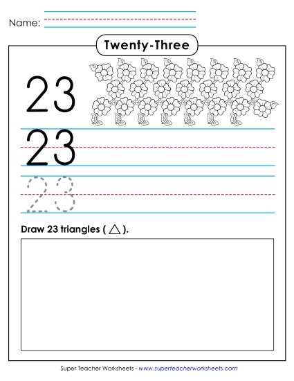 Twenty-Three - Trace, Print, Draw: 23