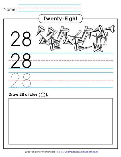Twenty-Eight - Trace, Print, Draw: 28