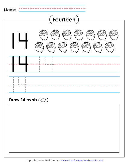 Number Fourteen - Trace, Print, Draw: Fourteen