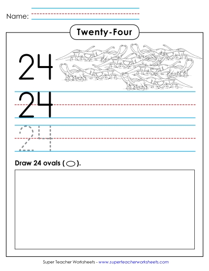 Twenty-Four - Trace, Print, Write: 24