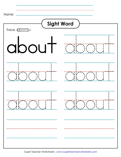 Trace the Word: About Trace the Word: About