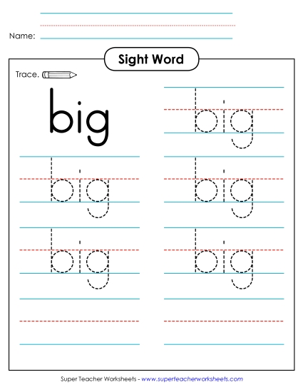 Trace the Word: Big Trace the Word: Big