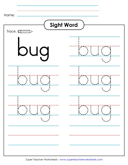 Trace the Word: Bug