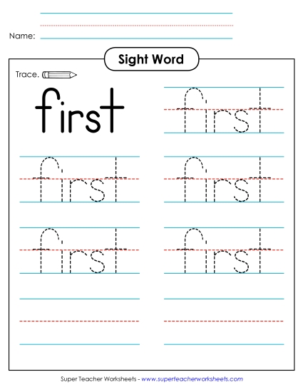 Trace the Word: First