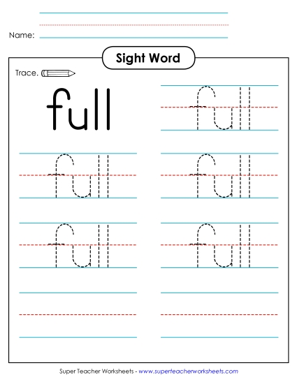Trace the Word: Full Trace the Word: Full