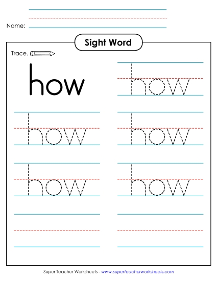 Trace the Word: How Trace the Word: How