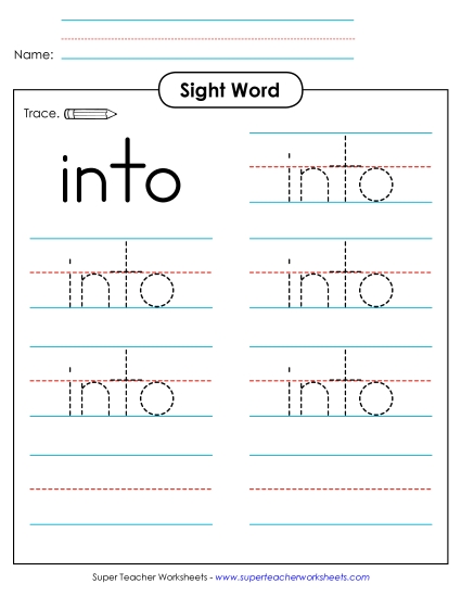 Trace the Word: Into Trace the Word: Into