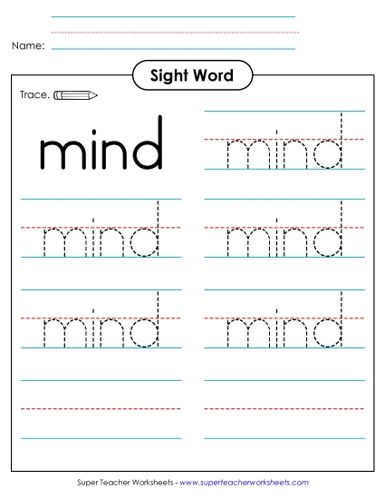 Trace the Word: Mind Trace the Word: Mind