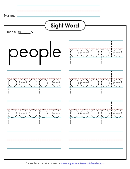 Trace the Word: People Trace the Word: People