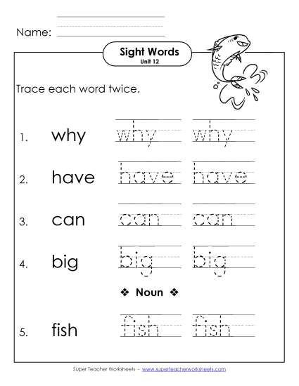 Worksheets - Trace Twice (Unit 12) Worksheets - Trace Twice (Unit 12)