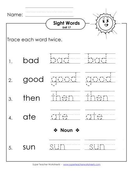 Worksheets - Trace Twice (Unit 17) Worksheets - Trace Twice (Unit 17)