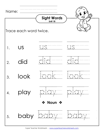 Worksheets - Trace Twice (Unit 18) Worksheets - Trace Twice (Unit 18)