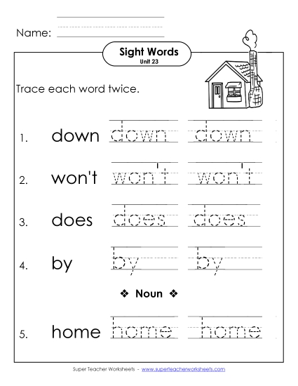 Worksheets - Trace Twice (Unit 23) Worksheets - Trace Twice (Unit 23)