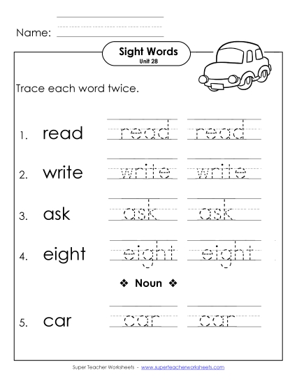 Worksheets - Trace Twice (Unit 28) Worksheets - Trace Twice (Unit 28)