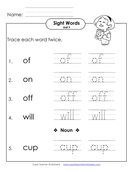 Worksheets - Trace Twice (Unit 9) Worksheets - Trace Twice (Unit 9)