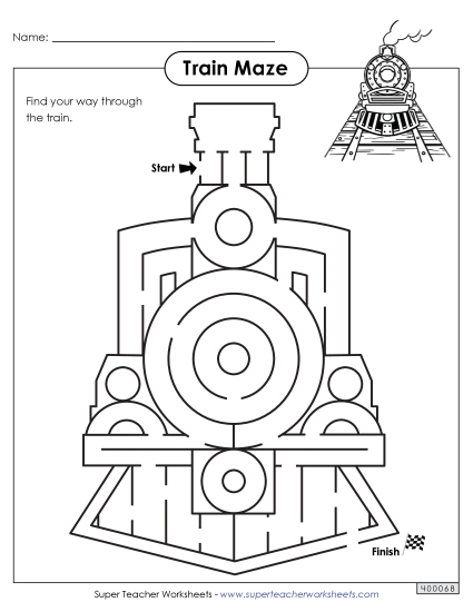 Easy - Train Maze Easy - Train Maze