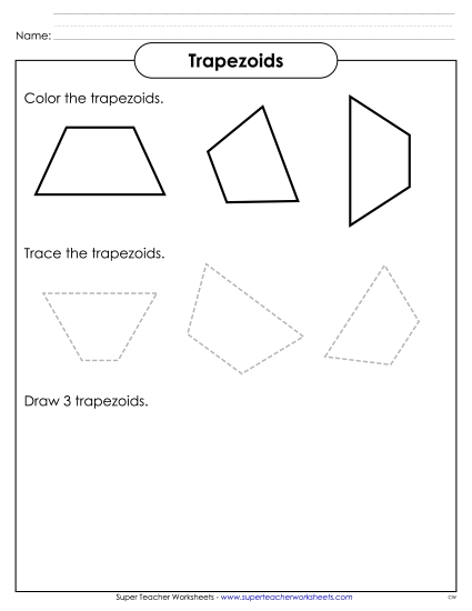 Individual Shapes - Trapezoids