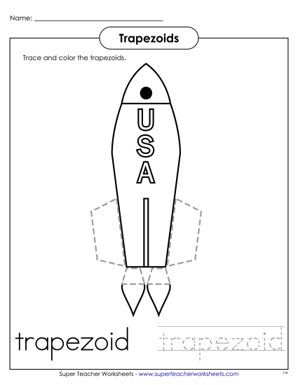Individual Shapes - Trapezoids - Rocket