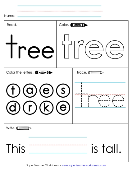 Individual Sight Words - Tree (Sight Word) Individual Sight Words - Tree (Sight Word)