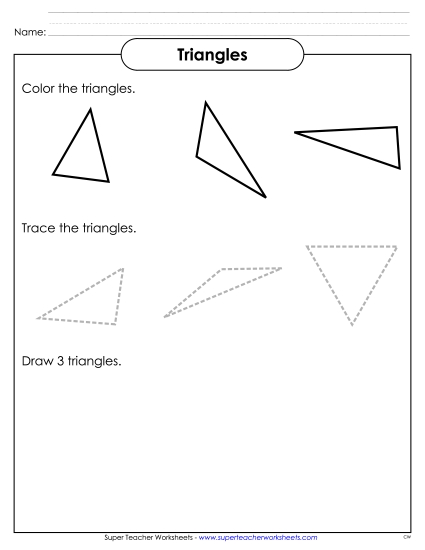 Individual Shapes - Triangles