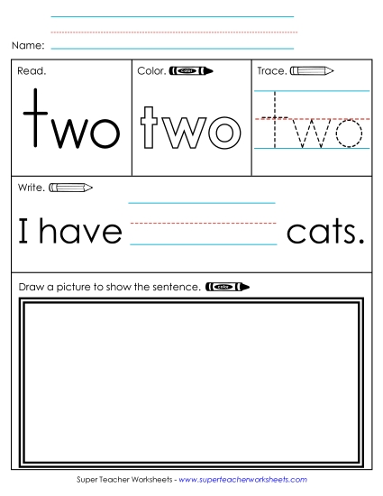 Individual Sight Words - Two (Sight Word)