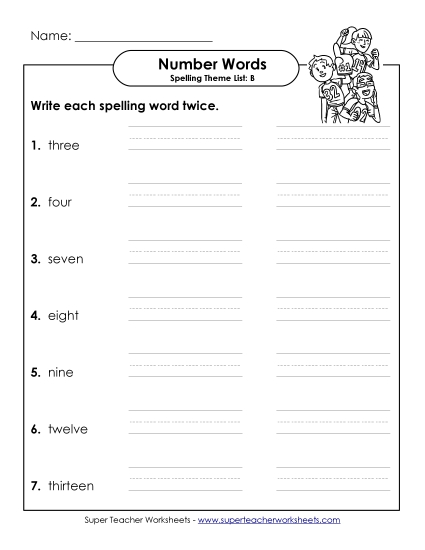 Worksheets and Activities - Two Times (B-Number Words) Worksheets and Activities - Two Times (B-Number Words)