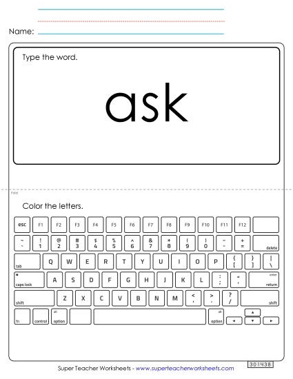 Type the Word: Ask Type the Word: Ask