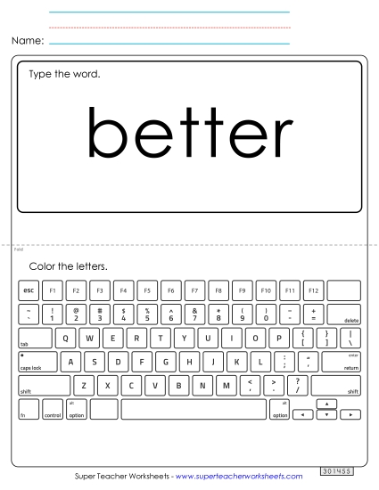 Type the Word: Better Type the Word: Better