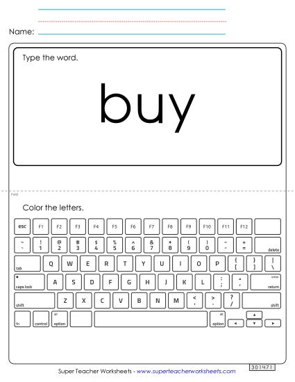 Type the Word: Buy Type the Word: Buy
