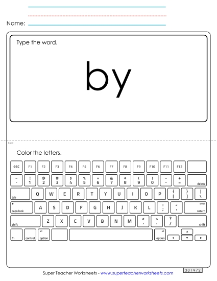 Type the Word: By