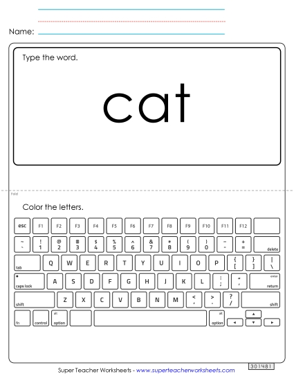 Type the Word: Cat