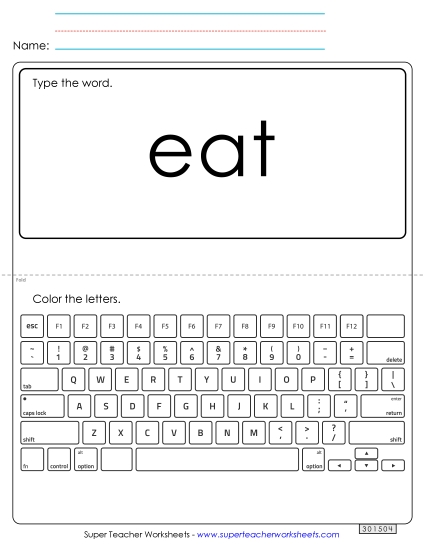 Type the Word: Eat