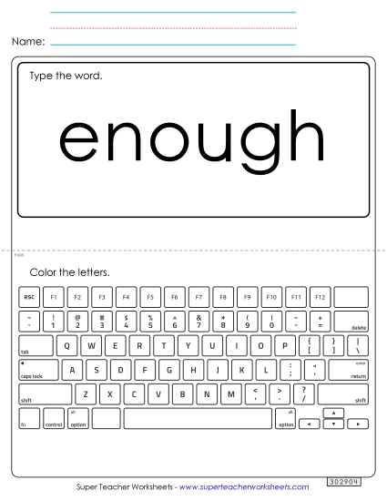Type the Word: Enough