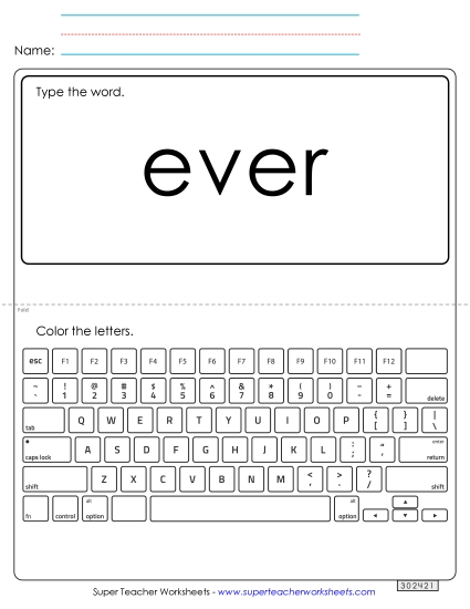 Type the Word: Ever Type the Word: Ever