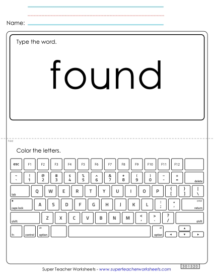 Type the Word: Found Type the Word: Found