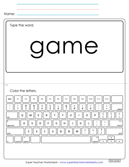 Type the Word: Game Type the Word: Game