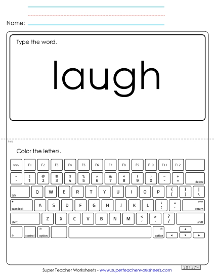 Type the Word: Laugh Type the Word: Laugh