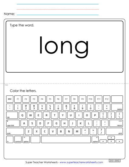 Type the Word: Long Type the Word: Long