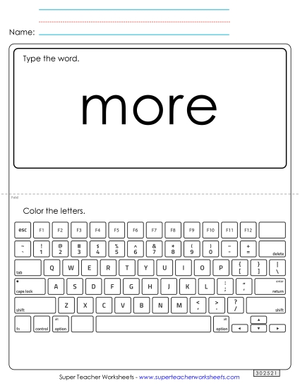 Type the Word: More Type the Word: More