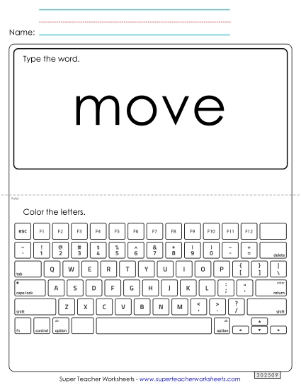 Type the Word: Move Type the Word: Move